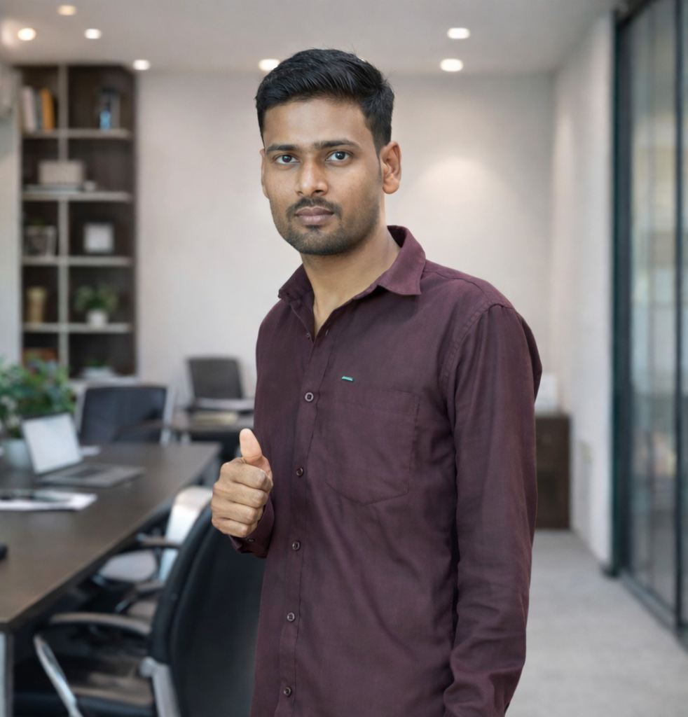 focused professional in modern office